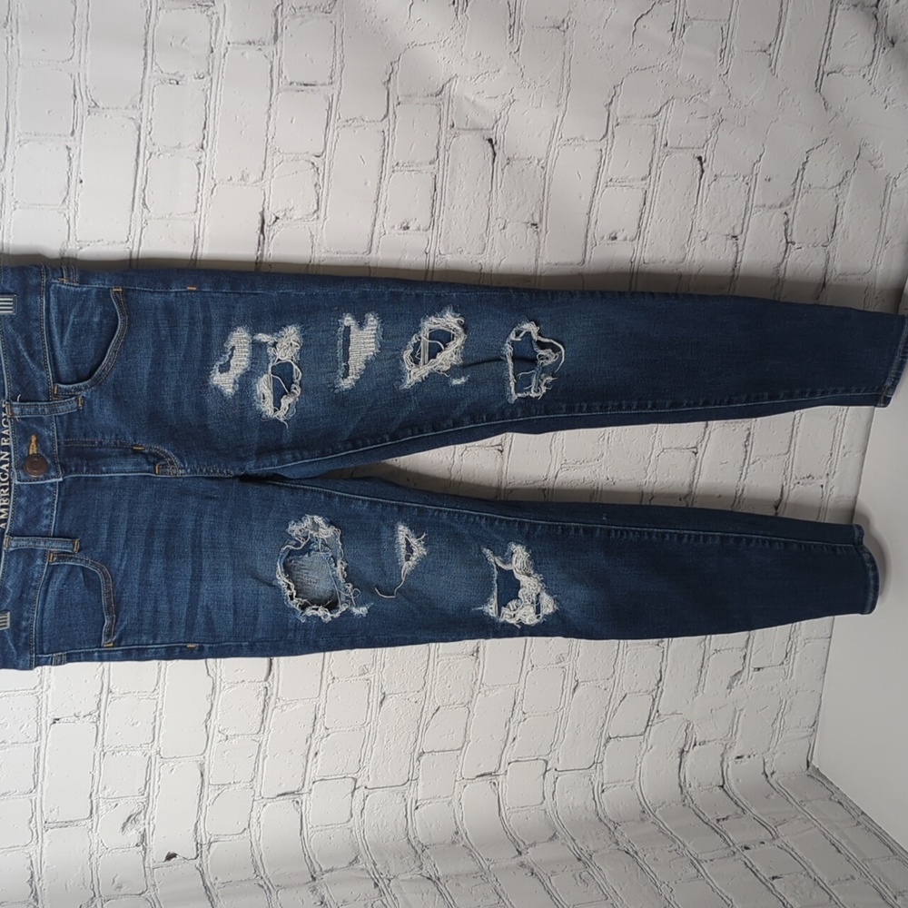 American eagle distressed next level stretch jeggings